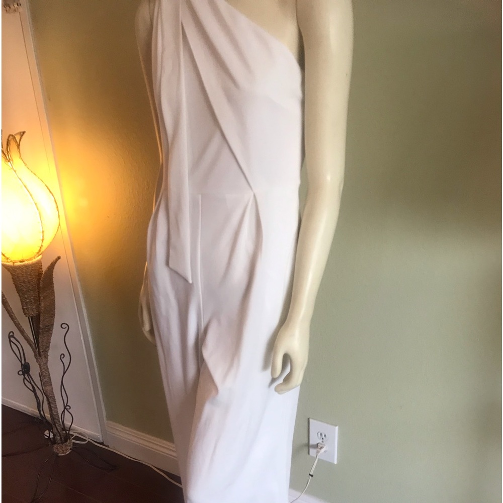 “NEW ARRIVALS” One Shoulder Wide Leg Jumpsuit Size M